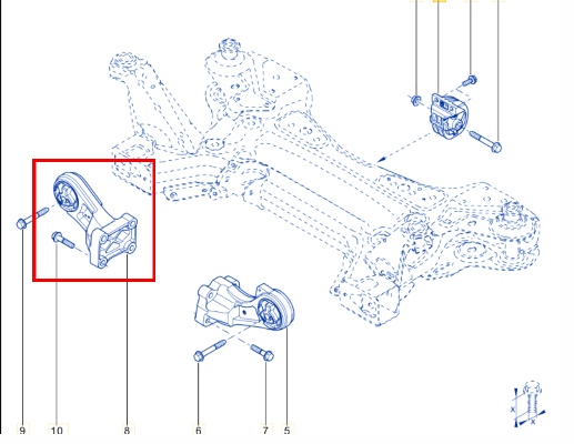 Engine Mount (RWD, Front Right) - Image 2