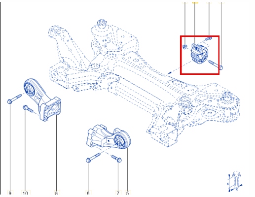 Rear Lower Gearbox Mounting (RWD) - Image 2