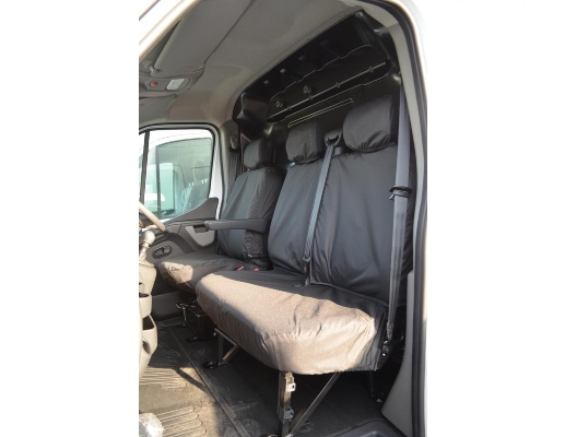 Custom Fit Waterproof Seat Covers (Folding middle seat with one piece base  on bench) - Van Parts
