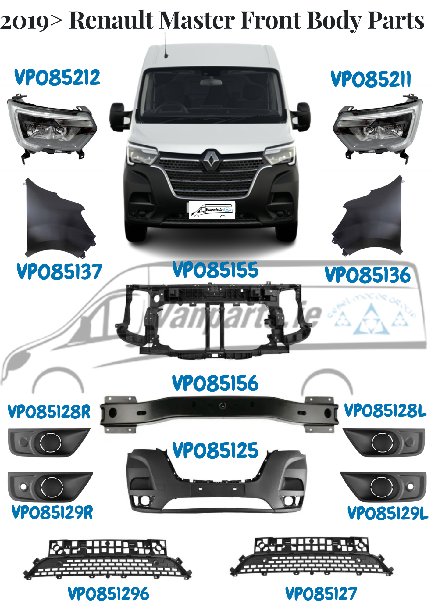 Left Wing Renault Master Vanparts Ie