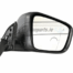 Right Complete Mirror (Grained Black, with Temp Sensor + Blindspot Indicator, 10 Pin) Kangoo 21>
