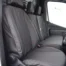 Black tailored waterproof driver's seat cover for Mercedes Sprinter 2018 onwards