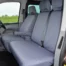 Waterproof front 3 seat covers for VW Transporter T5/T6 2010 onwards without armrests